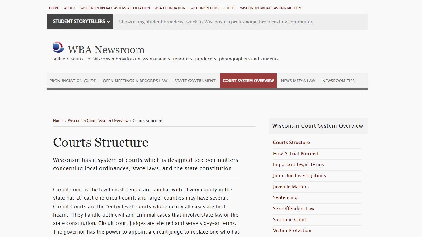 Courts Structure - WBA Newsroom